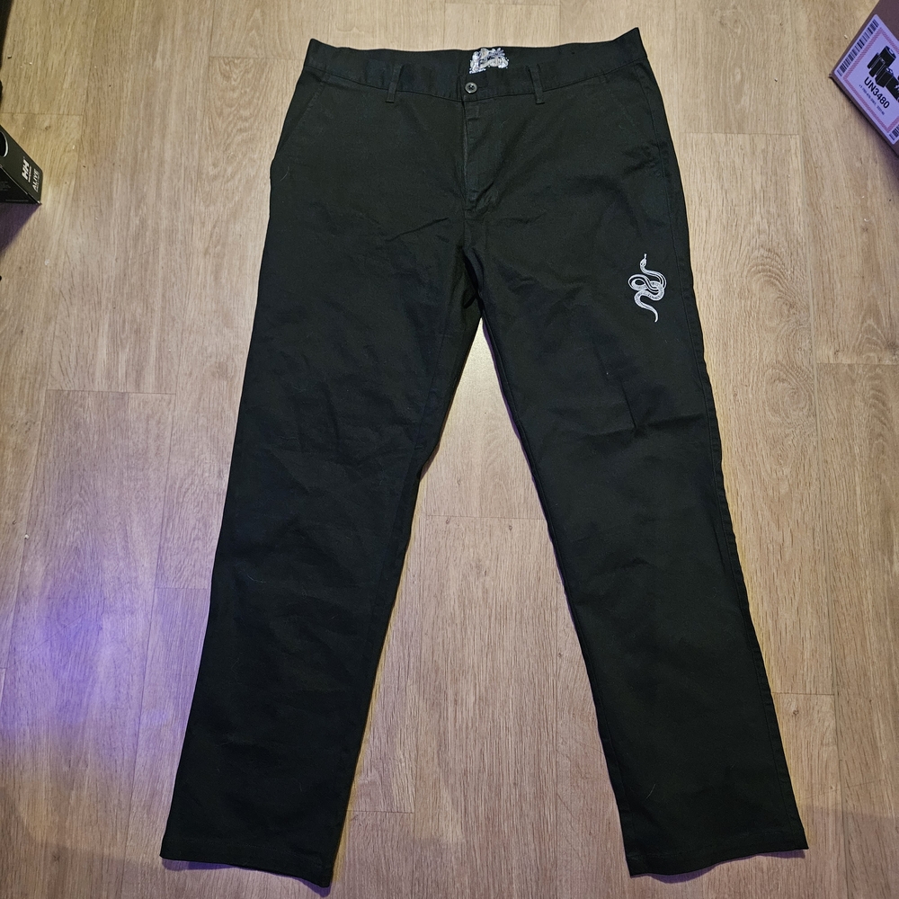 Snake Black Work Trousers